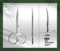 Ciseaux à cuticules professionnels Nghia KD-703, best-seller, fournitures pour ongles de haute qualité, acier inoxydable, pointe incurvée tranchante, céramique
