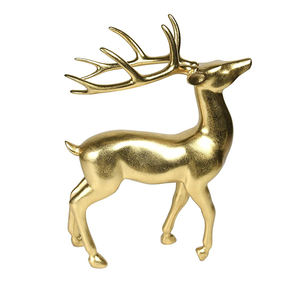 Estatua de ciervo Figuras de renos Escultura Sala de estar Decoración de lujo para el hogar Decoración de Navidad Adornos de mesa - Product Image 3