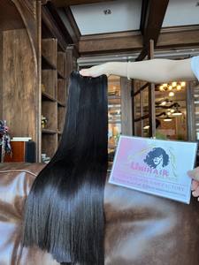 ช่อผมมนุษย์ผมตรงแบบกระดูกตรงขนาด8นิ้ว-30นิ้วสีธรรมชาติ - Product Image 5