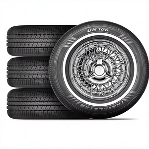 Set of 4 Travelstar UN106 225/75R15 102S 18mm White Wall A/S Passenger Car Tires 5-Year Warranty Free Spare Parts - Product Image 1