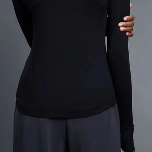Camiseta de yoga deportiva transpirable de color liso para mujer, de ajuste holgado, cómoda, ropa de fitness, precio de fábrica. - Product Image 6