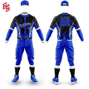 Uniforme Deportivo de Béisbol y Sóftbol de Alta Calidad, Transpirable, con Estampado o Liso, Tallas Grandes, Venta al Por Mayor, 100% Poliéster para Hombre - Product Image 2