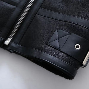 Veste en cuir véritable à la mode pour hommes Design personnalisé avec col montant Fabriqué en usine à bas prix Style High Street - Product Image 5