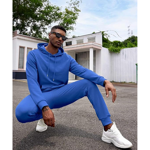 Conjunto de 2 piezas de chándal para hombre, sudaderas con capucha y pantalones deportivos, conjuntos de jogging atléticos, informales - Product Image 3