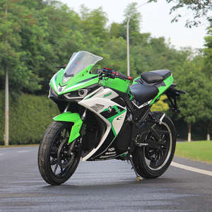 Moto de course électrique 110-240V, double moteur 5000W, motos de rue pour adultes >80km/h - Product Image 3