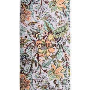 Robe kimono courte vintage faite à la main en coton 100% avec motif floral luxueux, veste indienne en coton matelassé, veste d'hiver douce, veste de nuit d'automne - Product Image 4