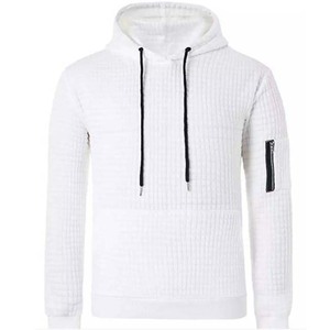 เสื้อฮู้ดผ้าฝ้าย100% มีซิปรูดแขนยาวสำหรับผู้ชายเสื้อกันหนาวมีฮู้ดแบบรูดซิป - Product Image 6