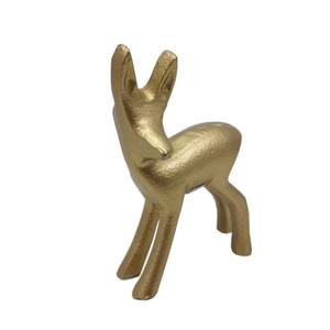 Sculptures de renne en aluminium de conception simple Figurines abstraites nickel fini pour la maison salon décor Sculpture de bureau - Product Image 3