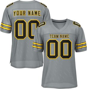 Uniforme de equipo, camisetas de fútbol americano personalizadas, malla de poliéster OEM, manga de secado rápido, rayas, nombre, Logo, números sublimados - Product Image 3