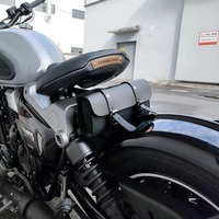Tas sadel kulit sepeda motor, tas Tank kanvas tahan air luar ruangan, tas alat kulit sapi asli lembut untuk sepeda motor