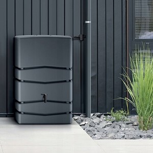 Baril de collecte d'eau AQUA TOWER 350L, dimensions (mm) 775x383x1350, couleur anthracite - Product Image 3