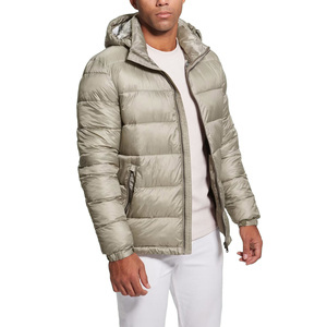 Veste matelassée en toile imperméable de haute qualité pour hommes, manteau d'hiver à manches longues avec col montant, vente en gros de vêtements d'hiver - Product Image 2