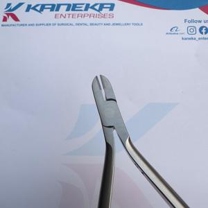 Alicates cortadores de alambre duro para ortodoncia Dental Tc, manual de acero inoxidable, instrumento quirúrgico de Punta chapada en oro medio Dental profesional - Product Image 5