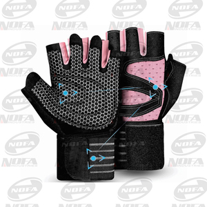 Los guantes de fitness de medio dedo cómodos más vendidos para mujer para el hogar ejercicio al aire libre levantamiento de pesas ciclismo - Product Image 2