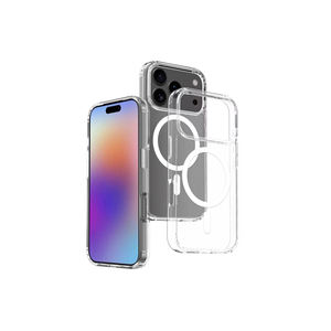 Coque rigide transparente compatible MagSafe pour iPhone 17 Pro Max, antichoc, avec protection embossée ATA - Product Image 1