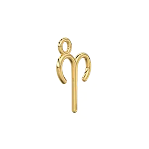 Collar con Signo Zodiacal Aries, Colgante de Estrella en Oro Sólido de 14k o 18k, Colgantes y Dijes Finos, Regalo de Cumpleaños Inspirado en la Astrología - Product Image 1