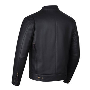 2025 Chaqueta de cuero para hombre de último estilo del fabricante de Pakistán Servicio OEM ecológico con cuello levantado para primavera OEM - Product Image 2