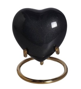 HEART SHAPE METAL <b>KEEPSAKE</b> URN <b>for</b> HUMAN <b>ASHES</b> - Product Image 3