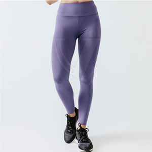 Leggings de yoga en taille adulte femmes Logo personnalisé Leggings serrés pantalons pour femmes taille élastique - Product Image 1