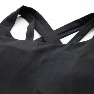 เสื้อชั้นในกีฬาสำหรับผู้หญิง แบบซัพพอร์ตสูง ผลิตจากผ้าสแปนเด็กซ์/ไนลอน เป็นมิตรต่อสิ่งแวดล้อม แห้งเร็ว ระบายอากาศดี ดีไซน์เรียบง่าย ไซส์พลัส รุ่นล่าสุด - Product Image 4