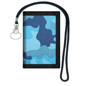 Portefeuille Oxford unisexe avec fermeture à loquet, porte-cartes fin, fermeture éclair, porte-clés, motif en polyester, pochette courte multifonctionnelle et portable - Product Image 1