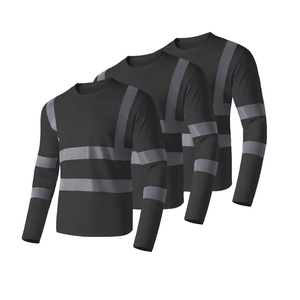 Ropa DE TRABAJO transpirable ligera Camisas reflectantes Camisas de seguridad de alta visibilidad Trabajo industrial OEM Suministro de Jersey de manga larga - Product Image 5