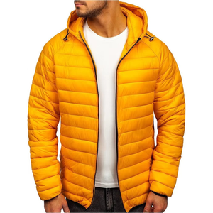 Veste matelassée d'hiver coupe-vent en polyester 100% léger personnalisé ODM avec fermeture éclair pour hommes - Product Image 1