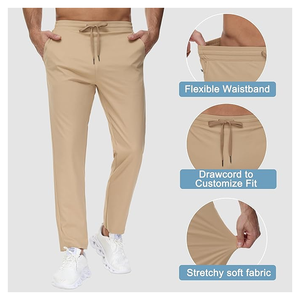 Anti Wrinkle Workout Gym Training <b>Joggers</b> <b>Men's</b> Sweatpants with Pockets, Anti-wrinkle, <b>Man</b> Trouser, Plain Dyed Trouser - Product Image 3