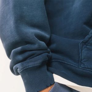 Service OEM Sweats à capuche pour hommes Vente en gros Meilleur design Sweat à capuche pour hommes avec effet de décoloration Style unique Sweat à capuche respirant - Product Image 3