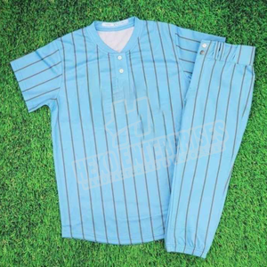 100% poliéster impreso a rayas camiseta de béisbol personalizada uniformes de béisbol personalizados - Product Image 6