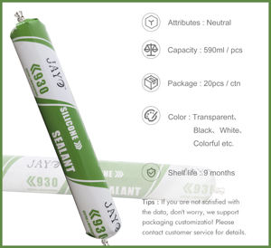 Résistance aux UV Saucisse Adhésif Résistant aux Intempéries Mastic Silicone <span class=keywords><strong>Calfeutrage</strong></span> pour Fenêtres et Portes - Product Image 4