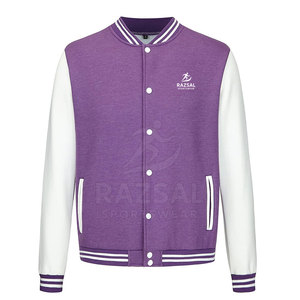 Chaqueta de Invierno para Hombre, Cálida, de Algodón/Lana, Estilo Letterman, Cuello Alto, Secado Rápido, Transpirable, Alta Calidad, Servicio OEM, Resistente al Viento - Product Image 1