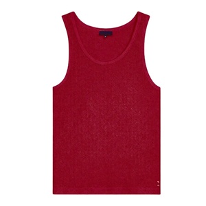 Camiseta sin mangas personalizada para hombre, de malla, corte ajustado, material de alta calidad, 260 g/m², transpirable, antipilling, para gimnasio, verano - Product Image 1