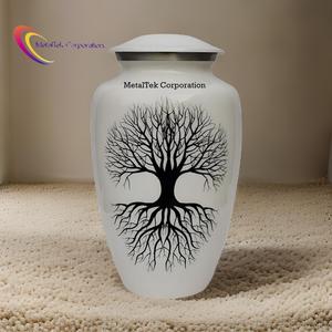 Haute qualité solide métal classique Style américain cendres crémation urne paix arbre conception adulte souvenir bas prix funéraire pot en métal - Product Image 2