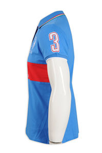 Chemises de golf pour hommes de haute qualité, logo personnalisé, tricot sublimé en polyester et élasthanne, motif uni, performance de luxe, faible MOQ - Product Image 6