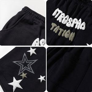 Vintage Polyester/Nylon Worsted Cargo <b>Sweat</b> <b>Shorts</b> for <b>Men</b> Quick Dry Solid Plain Dyed High Street Style Customizable - Product Image 4