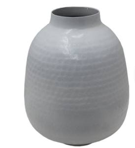 Jarrón de Flores de Aluminio Blanco, Estilo Clásico Único, Hecho a Mano, Decoración para Sala de Estar, Exhibición - Product Image 1