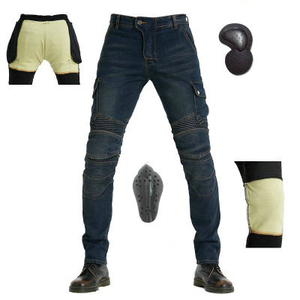 Pantalones vaqueros de seguridad para motocicleta, Jeans de protección de carreras con protectores para adultos, venta al por mayor, servicio OEM - Product Image 1