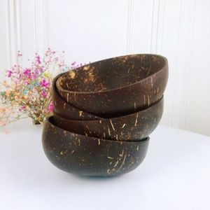 Eco-Friendly Handmade Coconut Shell <b>Bowls</b> with Carved Patterns Wholesale from Vietnam - Product Image 1