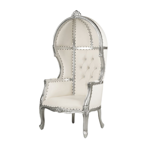 Chaise de trône royal de mariage classique pas cher or argent blanc et noir couleur pour la mariée et le marié événement fête reine roi trône - Product Image 1