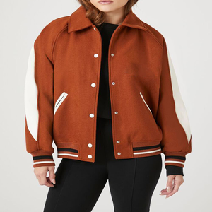 Vente en gros de vestes Bomber en chenille à chaîne personnalisées pour hommes et femmes Vestes de baseball d'hiver pour l'extérieur - Product Image 6