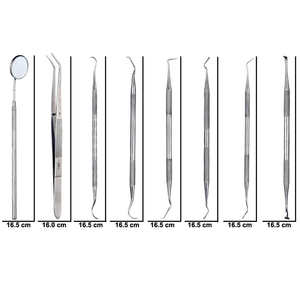 Instruments chirurgicaux pour le nombril, ensemble d'instruments dentaires pour le remplissage de résine composite, réparation, kit de 6 pièces avec certification CE - Product Image 2
