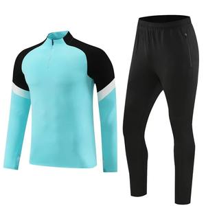 Ropa deportiva de fútbol en blanco para hombres y niños, chándal, chaqueta, traje de entrenamiento de fútbol, Otoño, deporte para niños, Tops y pantalones de manga larga con cremallera - Product Image 6