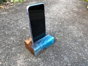 High quality Handmade Epoxy Resin Mobile <b>Phone</b> <b>Holder</b> Stand Decorative <b>Desk</b> Smartphone <b>Holder</b> <b>for</b> Office Home Table Use - Product Image 5