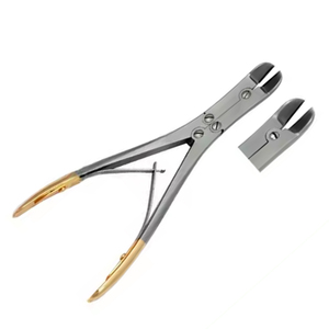 Fórceps de corte de hueso Ruskin de alto grado medio oro doble resorte Acero inoxidable Liston cortador de hueso alicates quirúrgicos manuales - Product Image 2