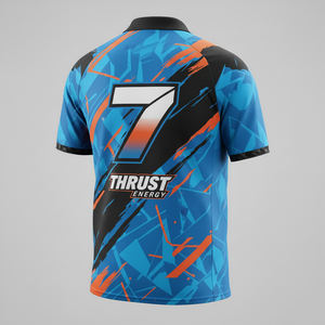 Gran oferta, camisetas polo de carreras de Motocross de manga corta impresas personalizadas con colores personalizados, ropa de equipo transpirable de secado rápido - Product Image 2