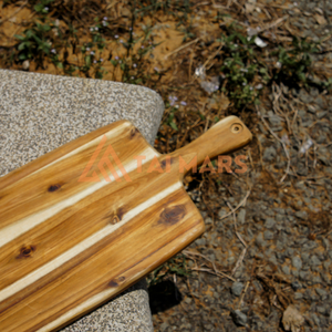 Planche à découper en bois de noyer, planche à découper irrégulière, planche à découper en bois pour la cuisine avec poignée Taimars - Product Image 6