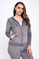 Ensemble de jogging en velours pour femme, design personnalisé, haute qualité, fermeture éclair, décontracté, couleur unie, au-dessus du genou, toutes saisons, avec logo, respirant