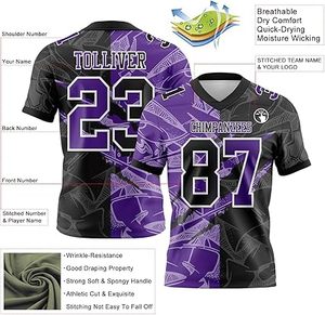 Conjunto de uniforme de fútbol personalizable, 100% algodón, secado rápido, unisex, tallas para adultos, todas las estaciones - Product Image 4