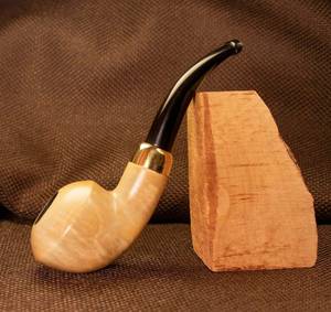 Natural Hardwood Handmade Modern Reusable Bent Type Cigar Smoking Tobacco <b>Pipe</b> - Product Image 6